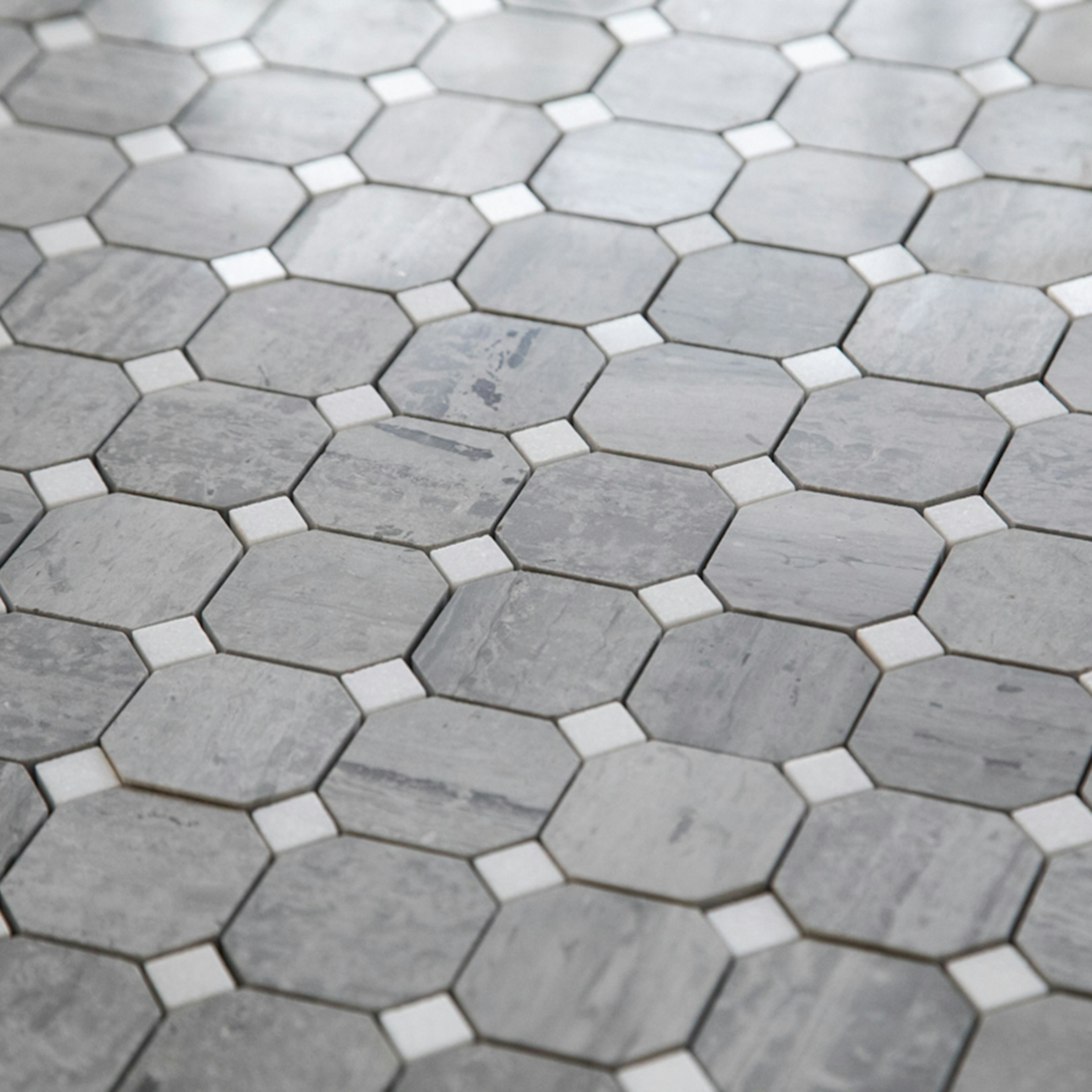 Natursten ArtStone Norway Blue Octagon Polerad 5x5 cm