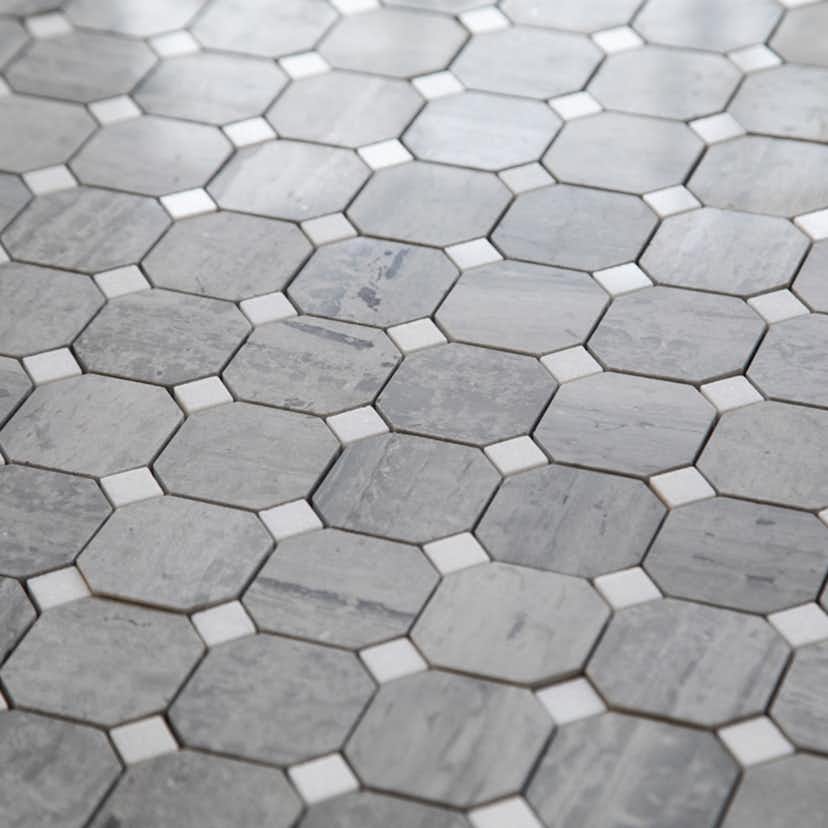 Natursten ArtStone Norway Blue Octagon Polerad 5x5 cm