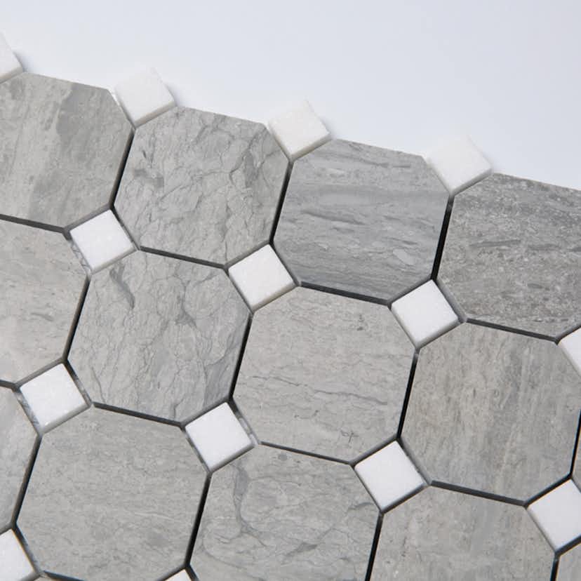 Natursten ArtStone Norway Blue Octagon Polerad 5x5 cm