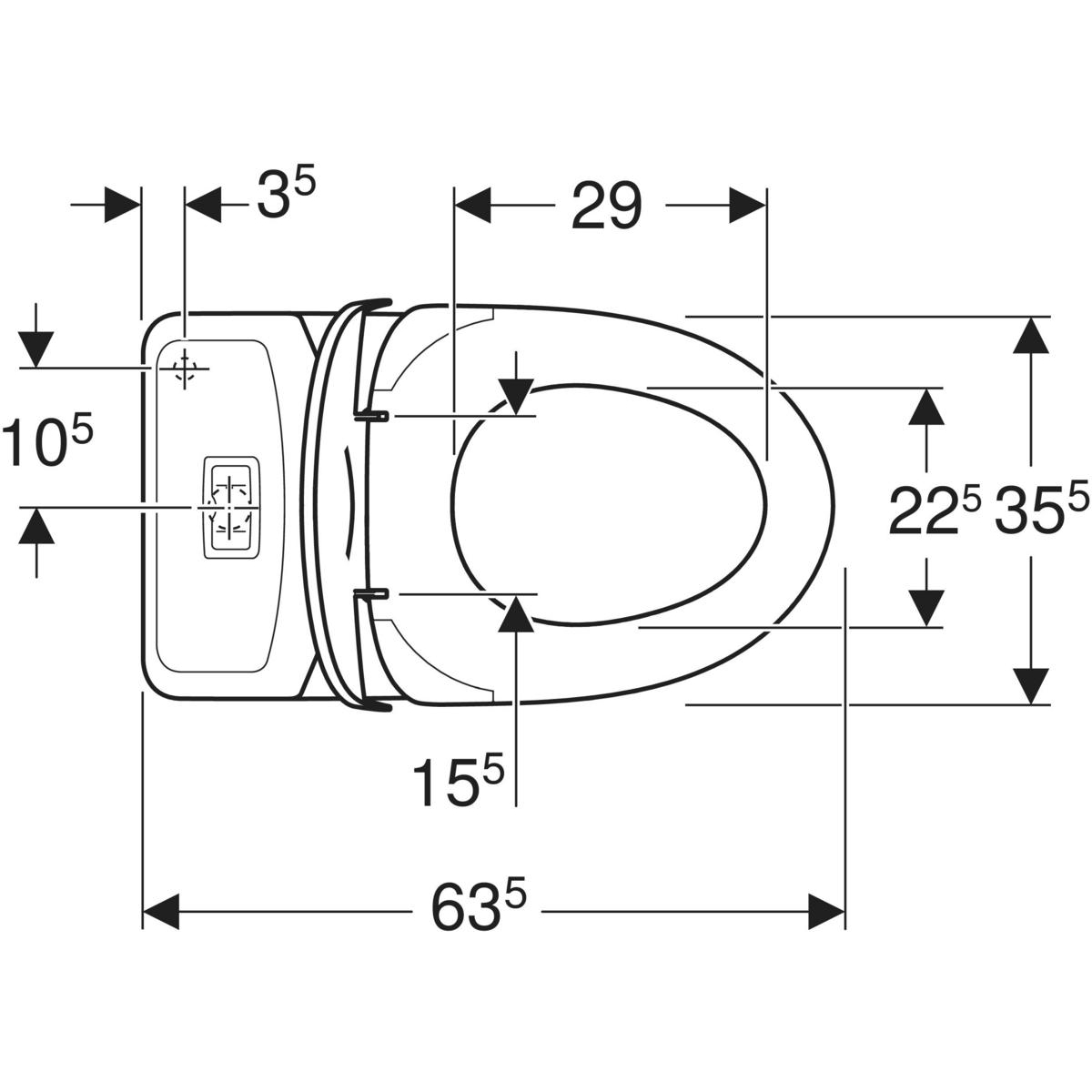 Toalettstol IFÖ Vinta Rimfree för P-Lås