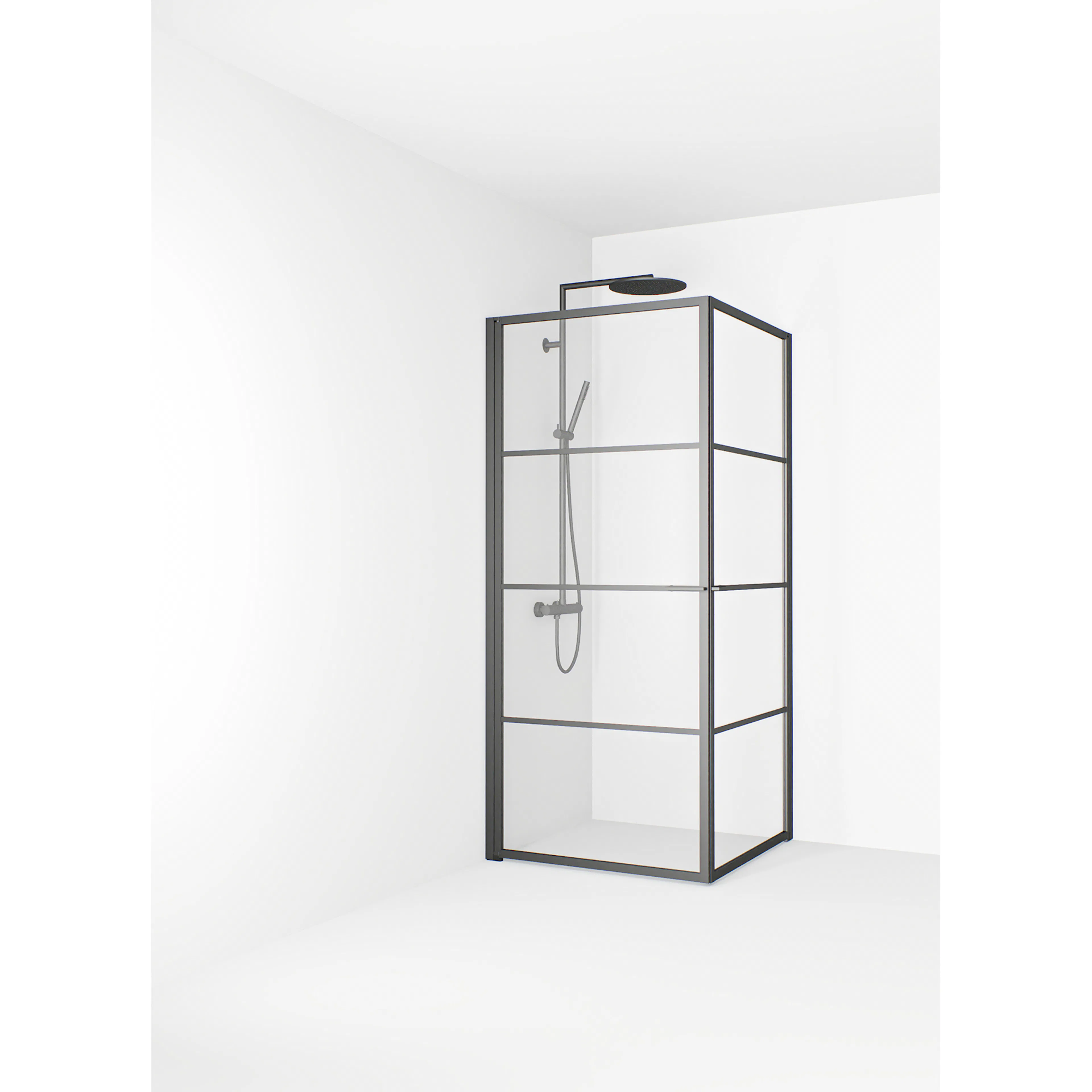 Duschhörn Macro Design Empire Hörna Klarglas Med Spröjs