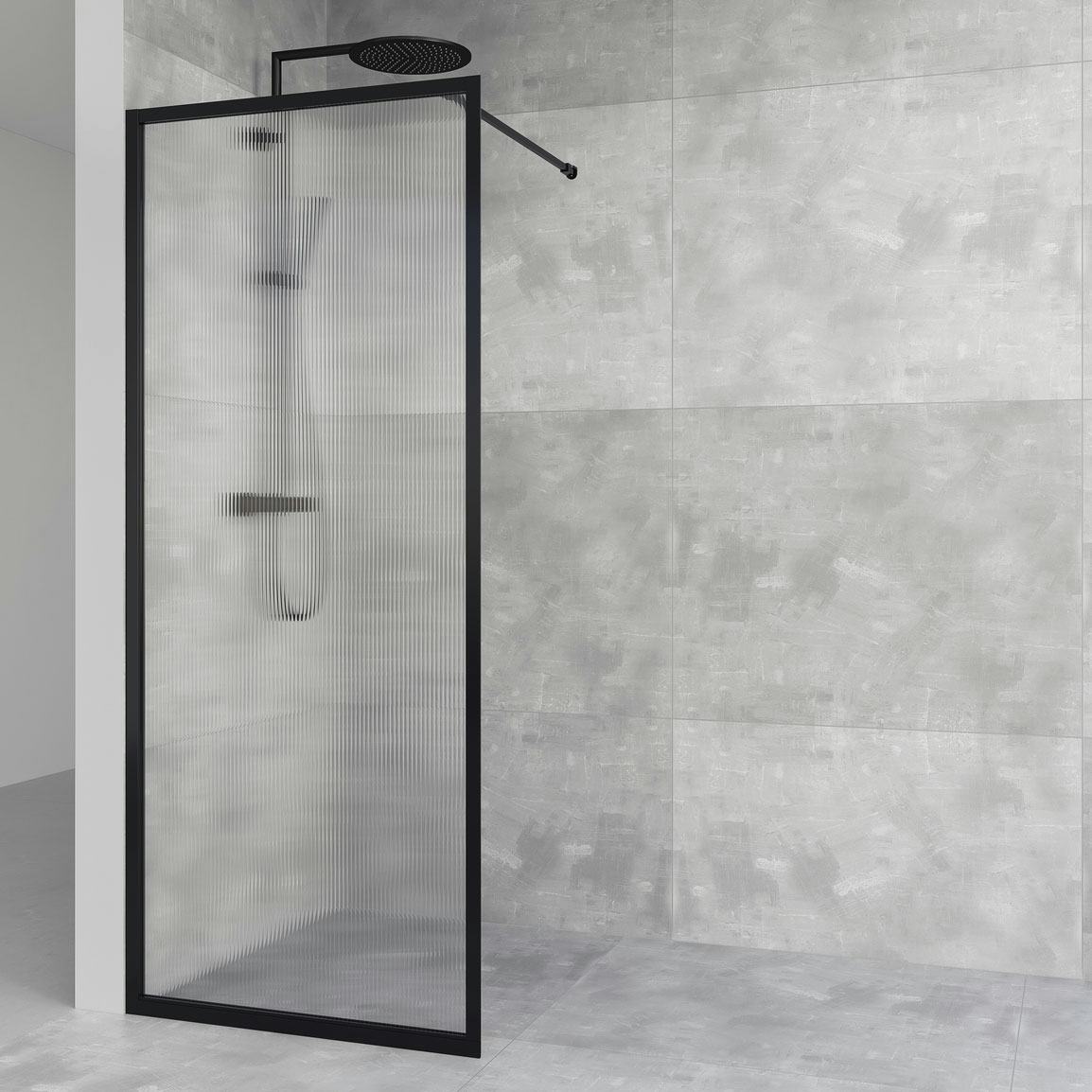 Duschvägg Macro Design Empire Linjeglas