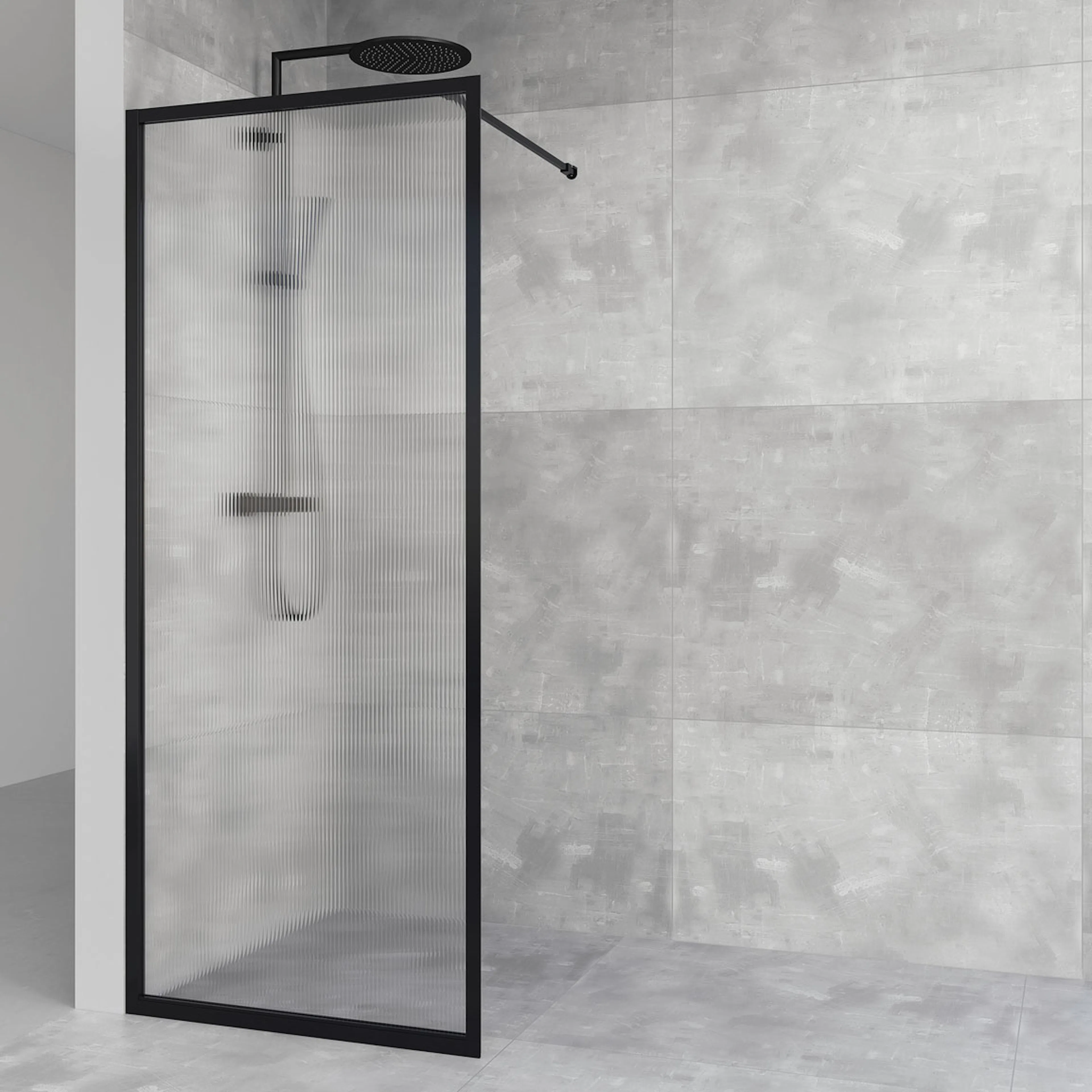 Duschvägg Macro Design Empire Linjeglas