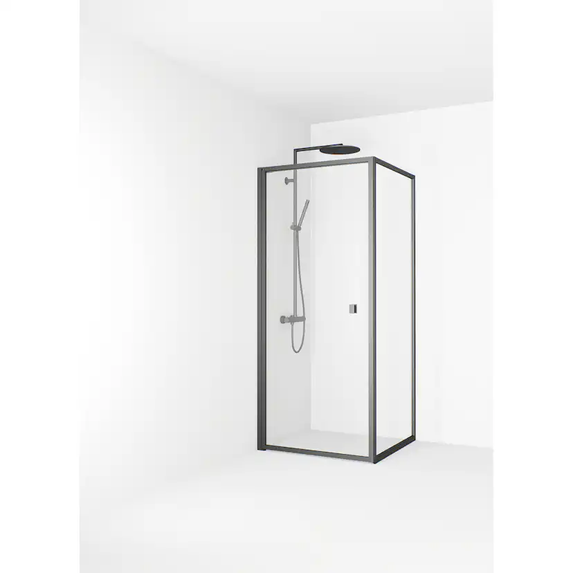 Duschhörn Macro Design Empire Swing Svart Klarglas