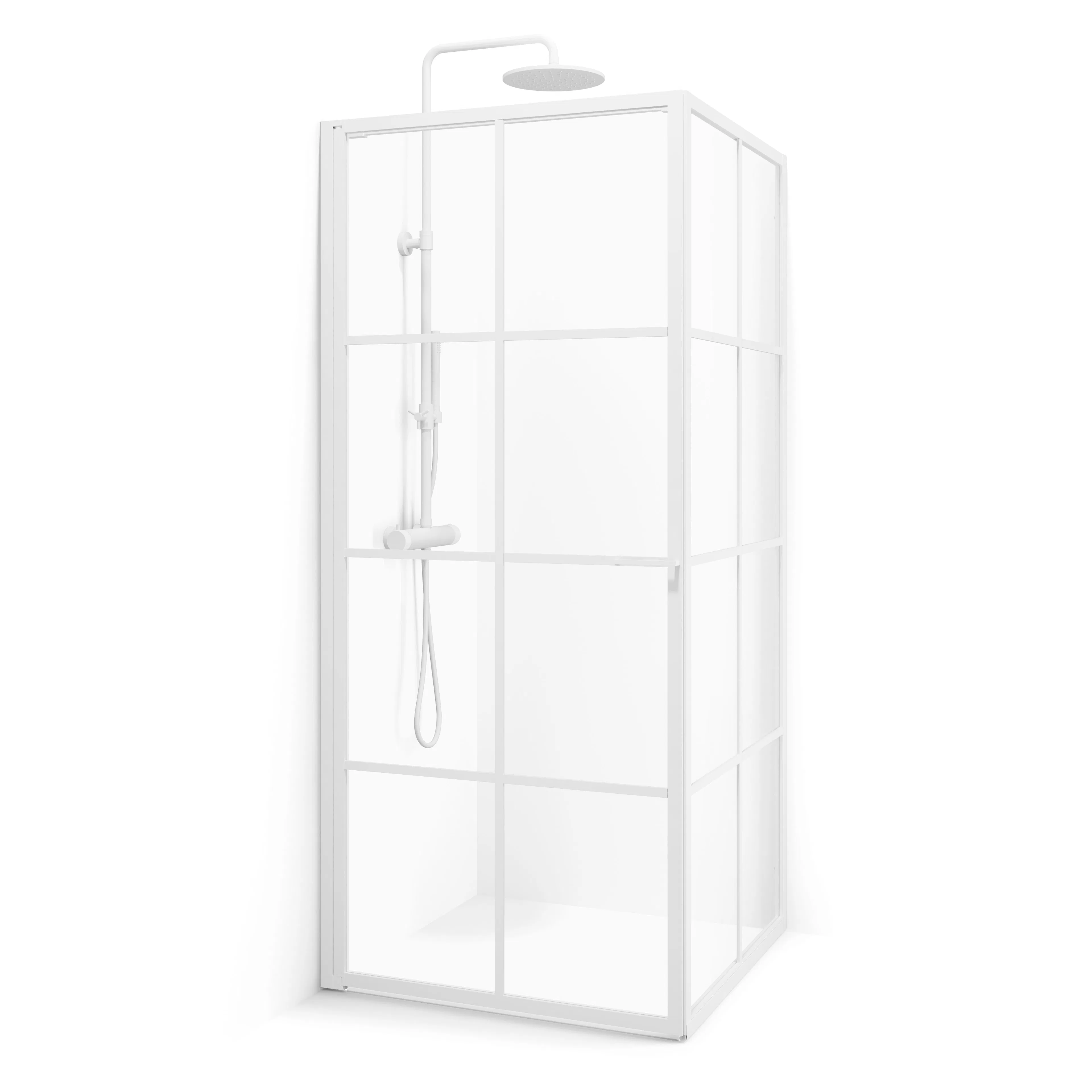 Duschhörn Macro Design Empire Swing Klarglas med Spröjs