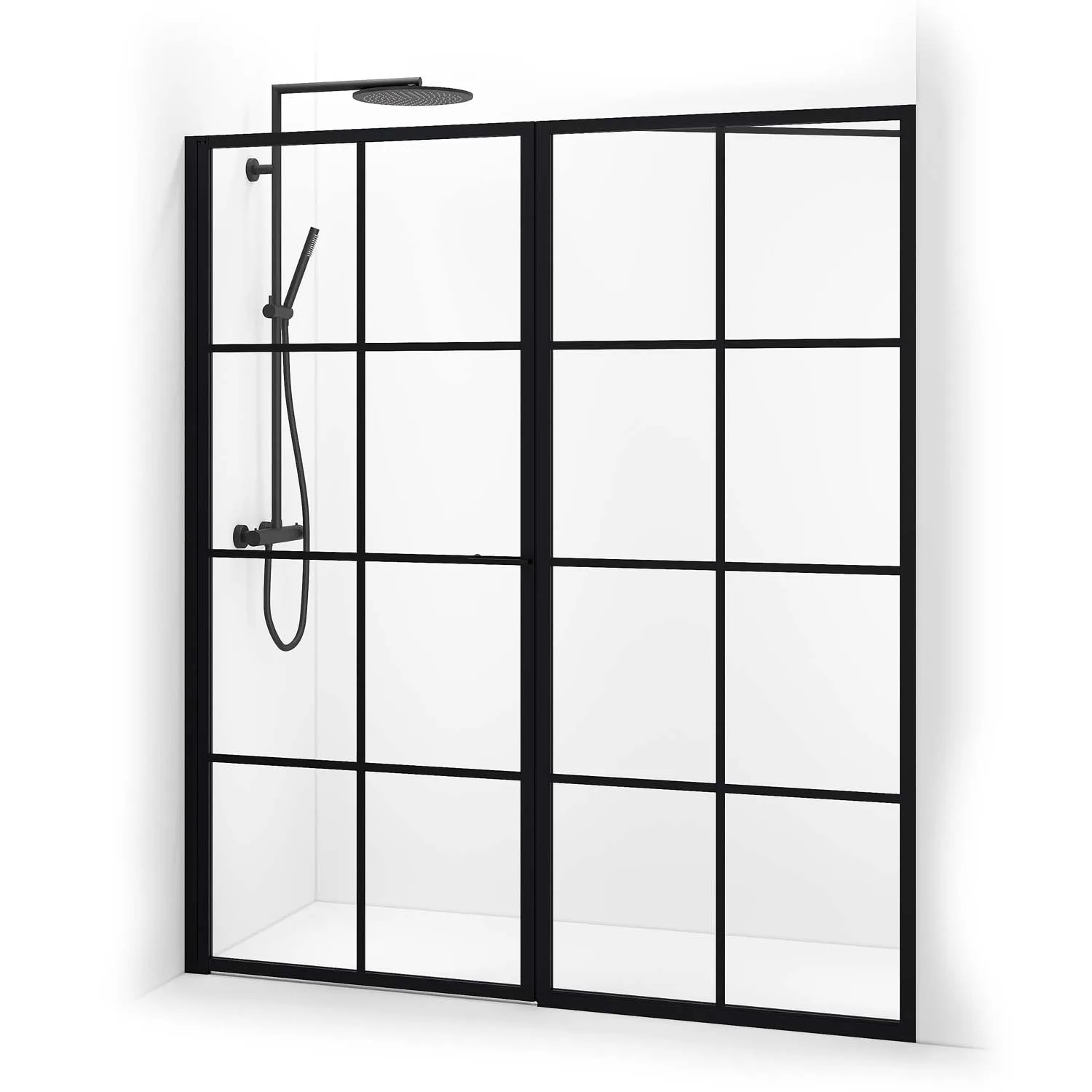 Duschdörr Macro Design Empire Swing Nisch med Spröjs