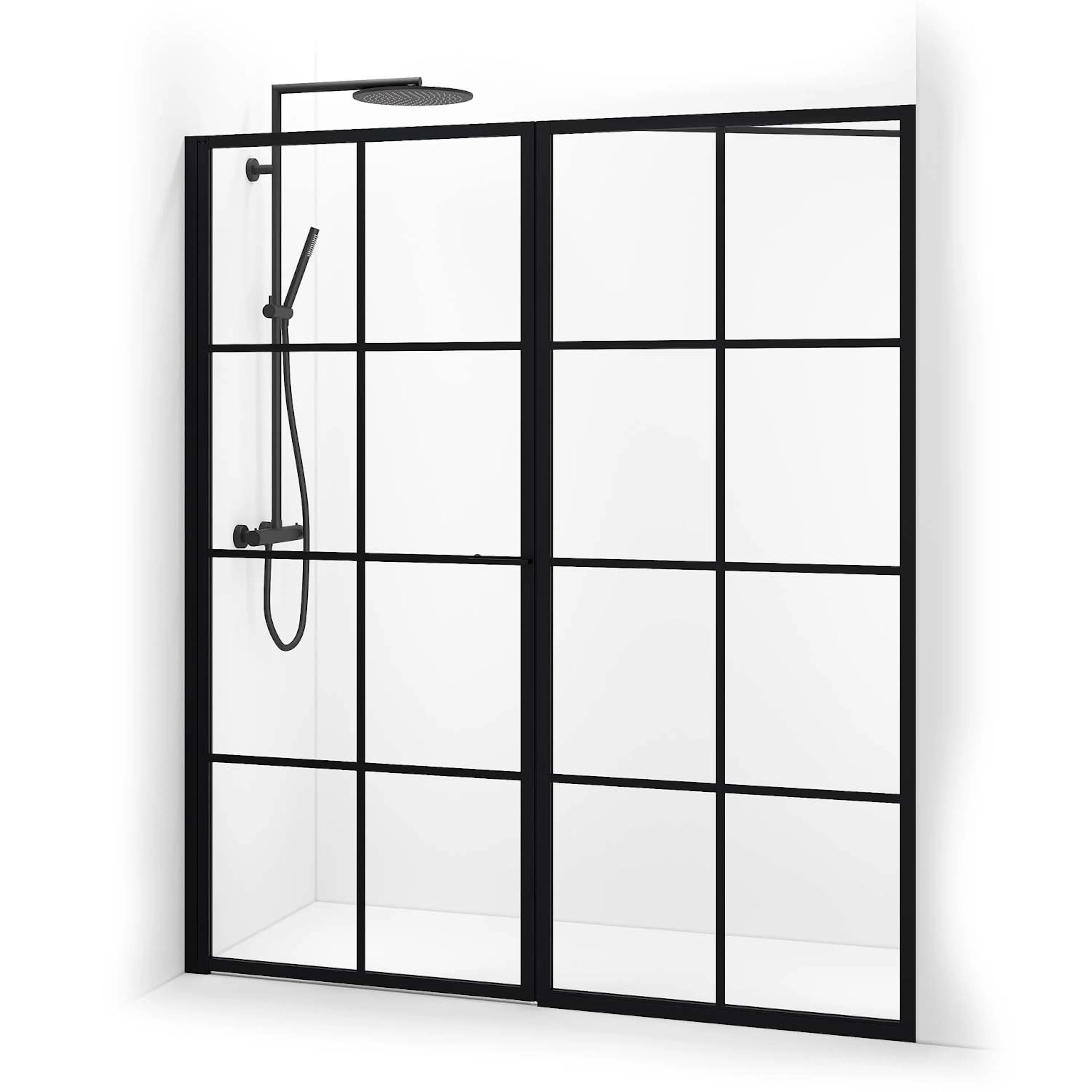 Duschdörr Macro Design Empire Swing Nisch med Spröjs