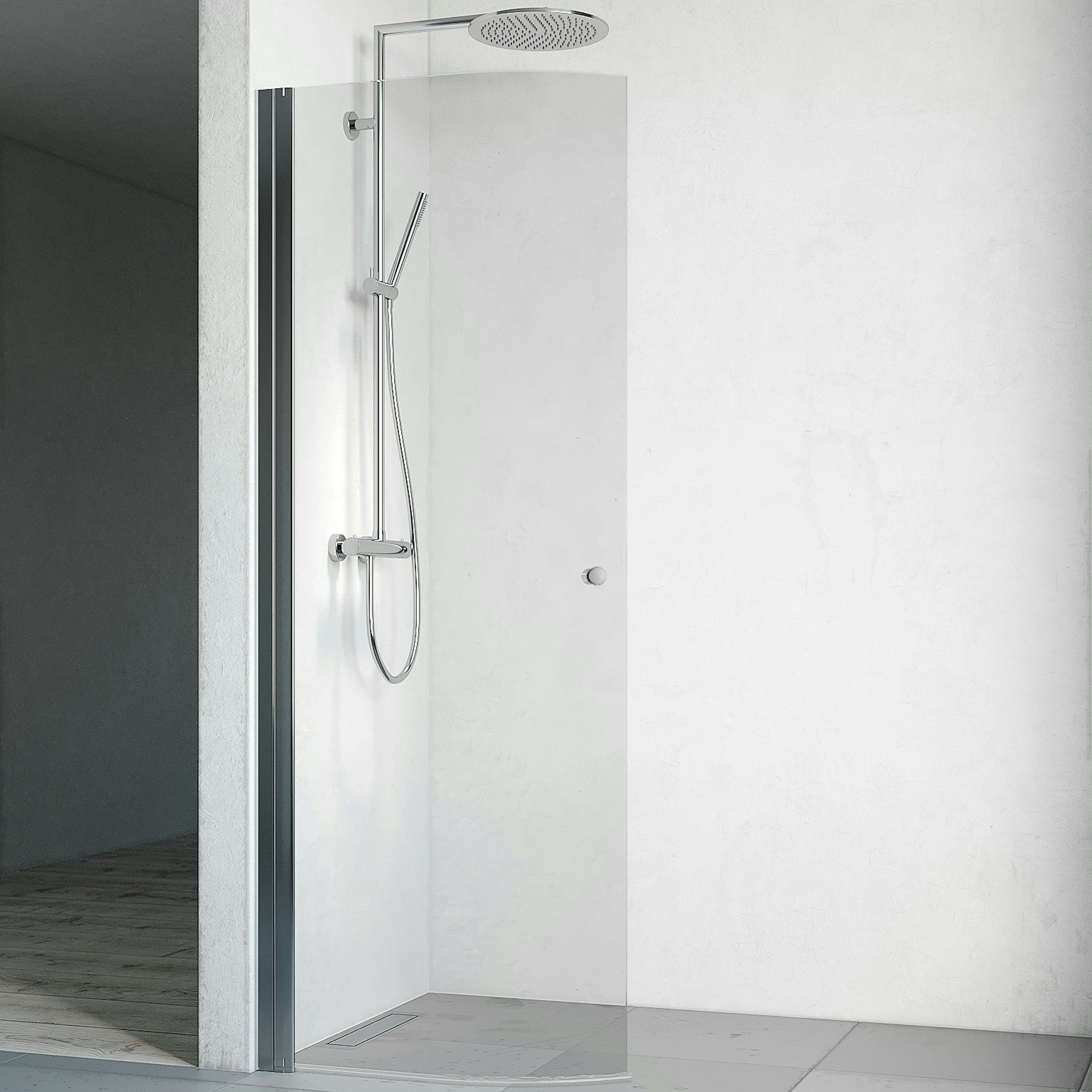 Duschdörr Macro Design Spirit Rund med Handtag