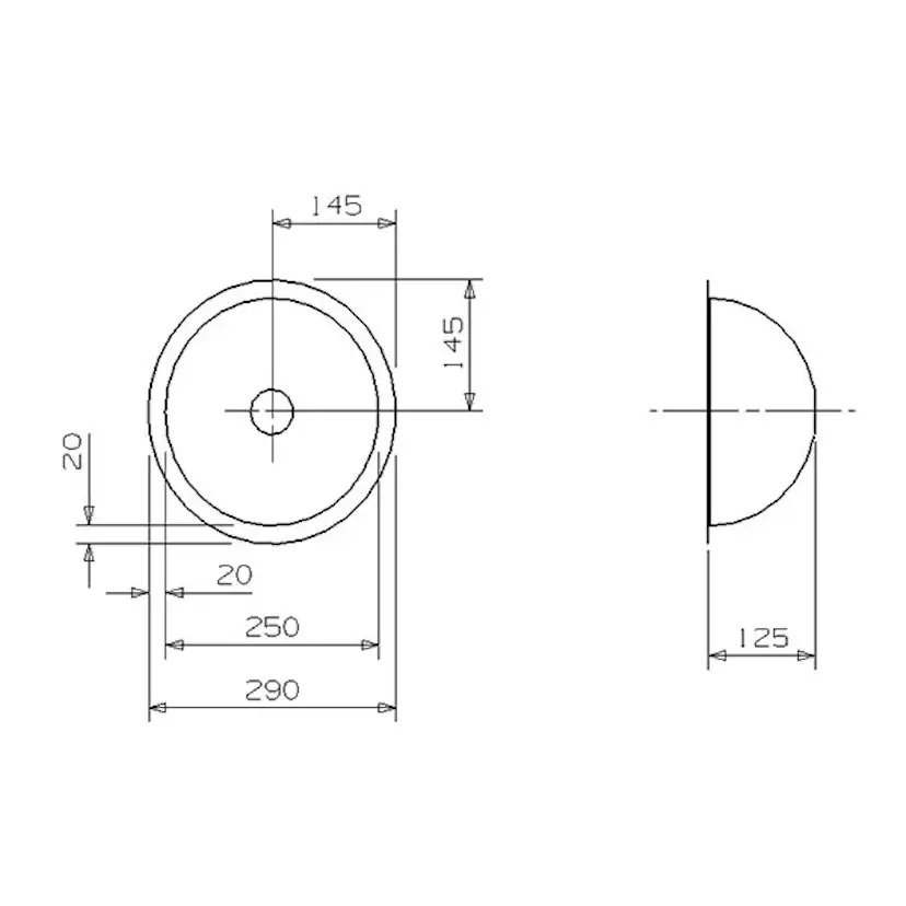 Infälld Diskho DecoSteel Aqua-Line Rio Rostfri Enkel med Bottenlås