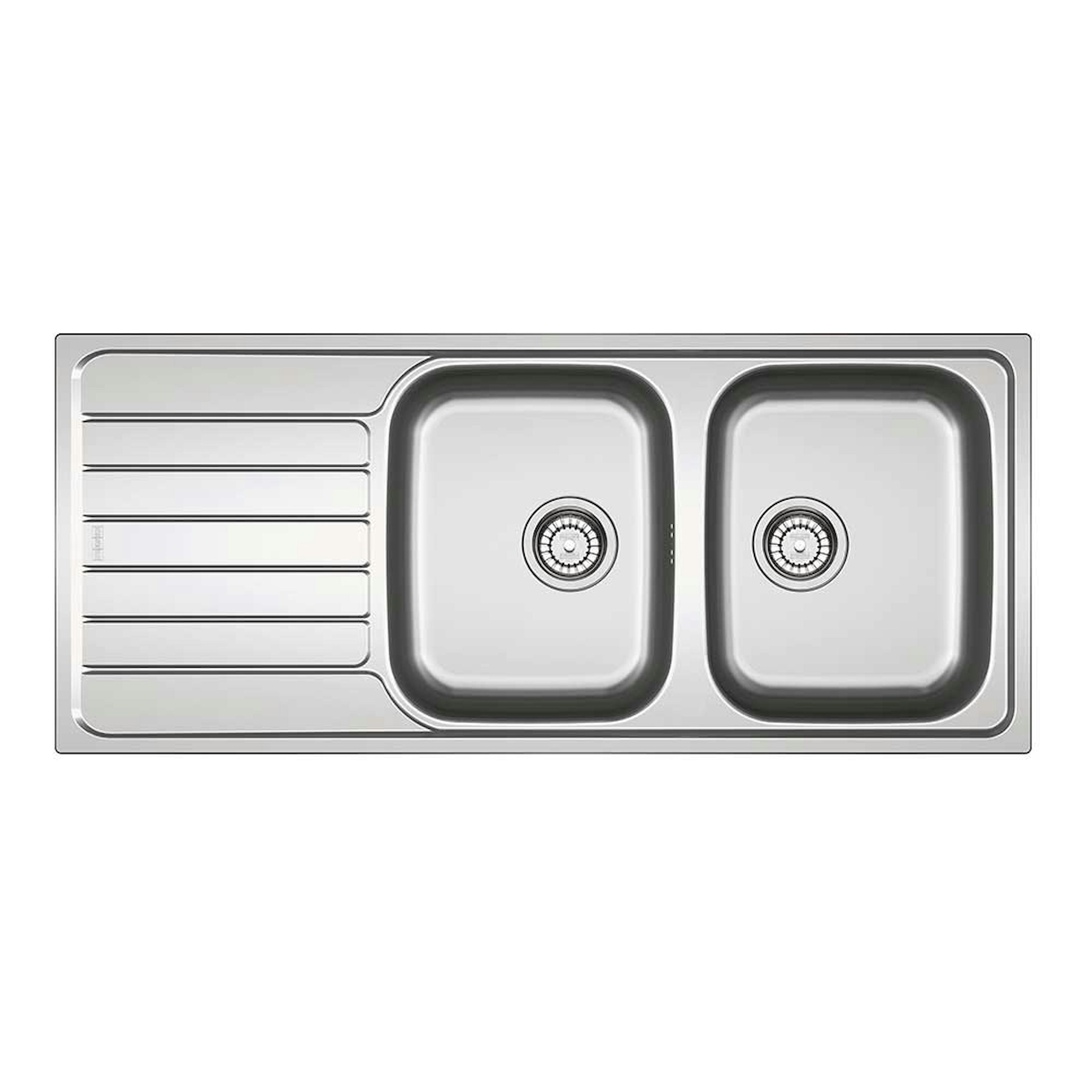 Diskbänk Franke SKX 621 Rostfri Vändbar Dubbel Diskho