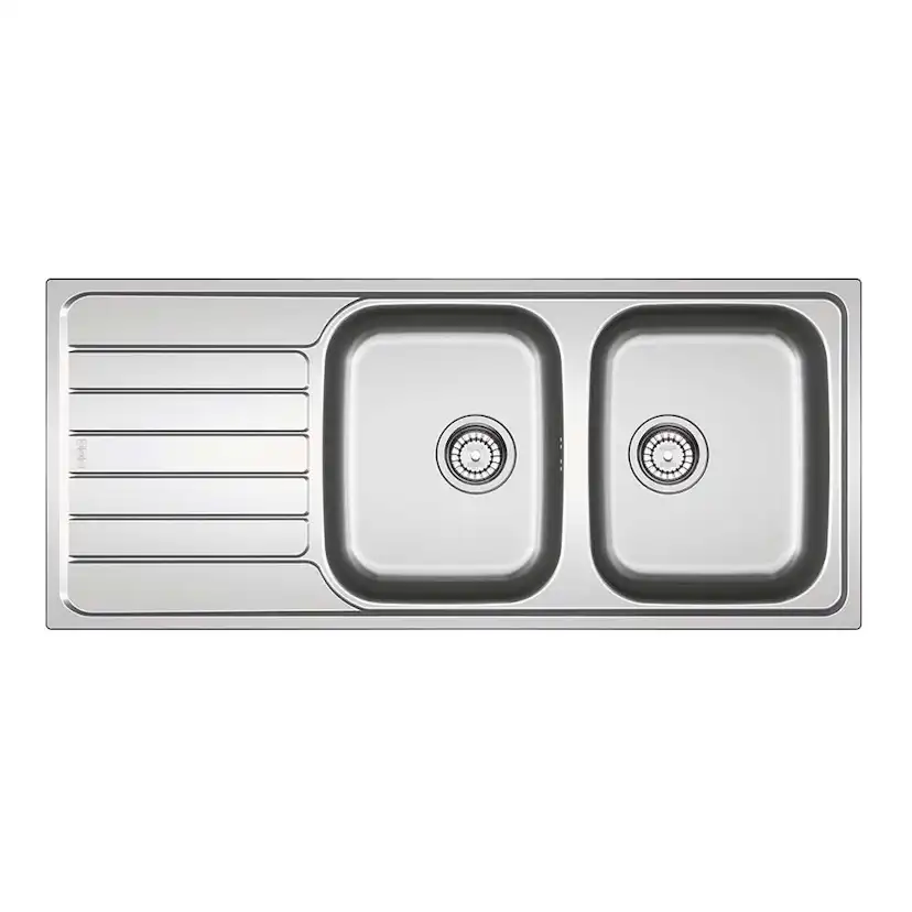 Diskbänk Franke SKX 621 Rostfri Vändbar Dubbel Diskho