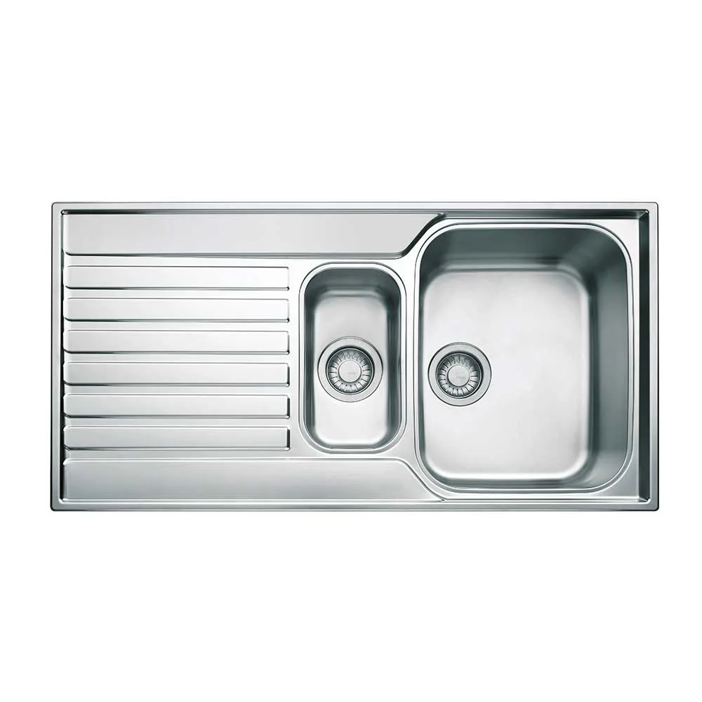 Diskbänk Franke SKX 651 Rostfri Vändbar Dubbel Diskho