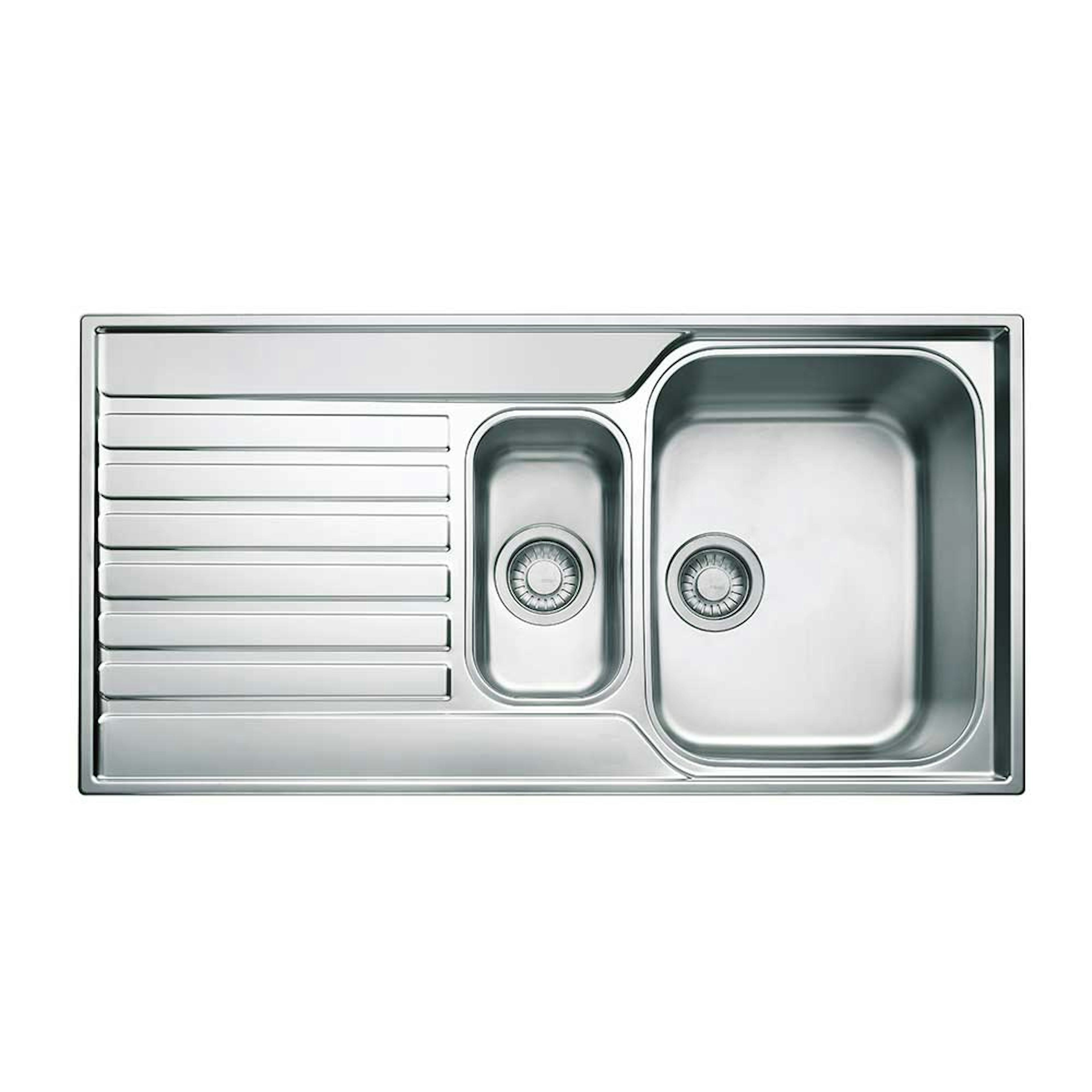 Diskbänk Franke SKX 651 Rostfri Vändbar Dubbel Diskho