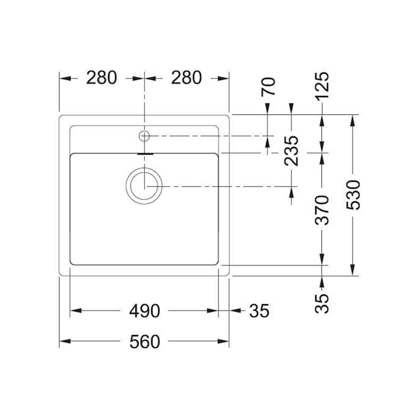 Diskho Franke Sirius SID 610-50 TH Tectonite