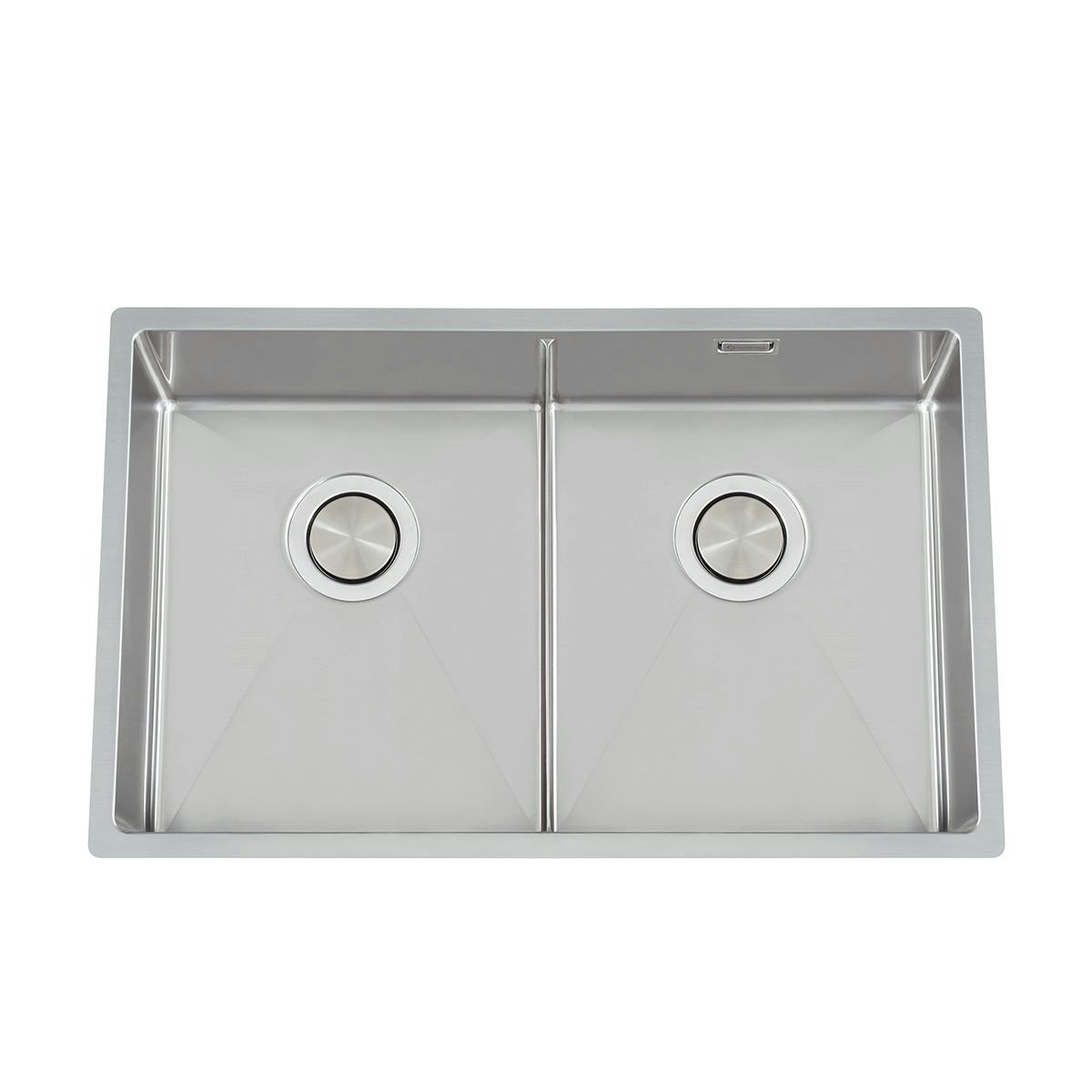 Diskho Nordic Tech Edge 74 K X Rostfri Dubbel med Korgventil & Vattenlås