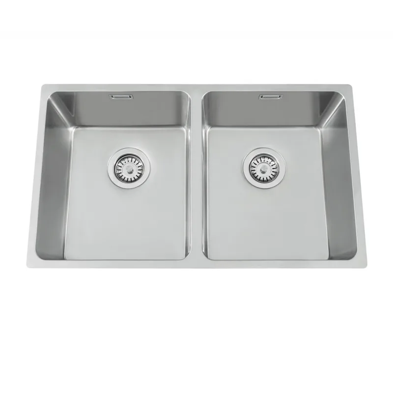 Diskho Nordic Tech Zirkon 80 K Rostfri Stål Dubbel för Kök och Tvättstuga