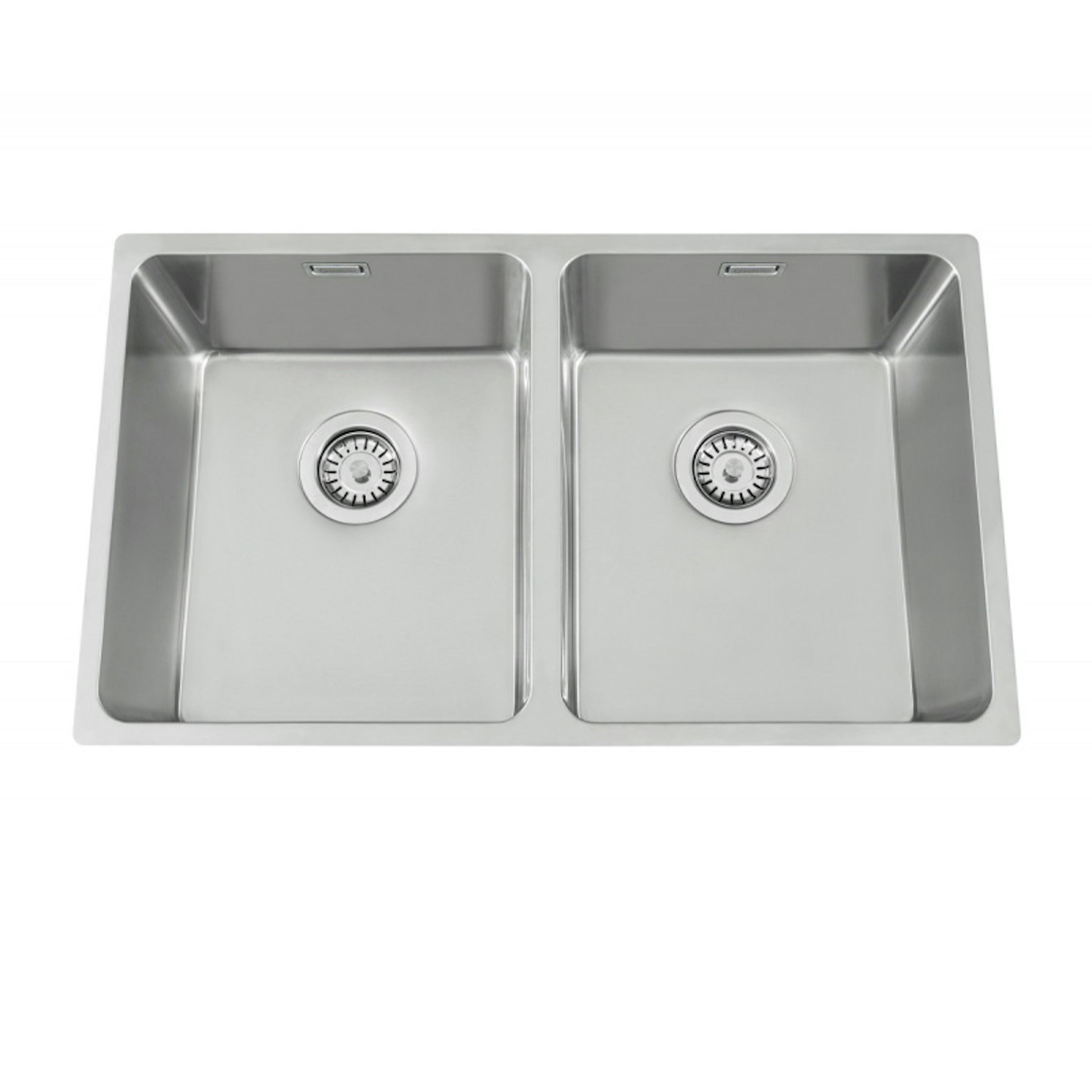 Diskho Nordic Tech Zirkon 80 K Rostfri Stål Dubbel för Kök och Tvättstuga