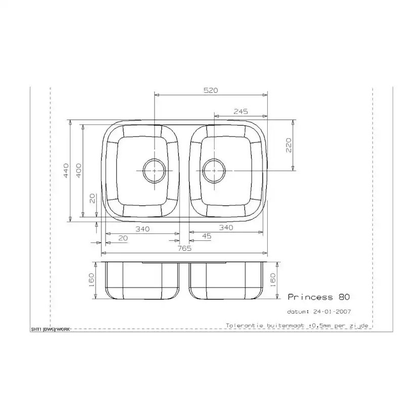 Disklådor DecoSteel Princess 80