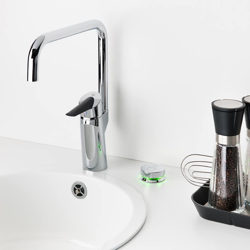 Diskmaskinsavstängning Oras Trådlös Vattenavstängning Krom