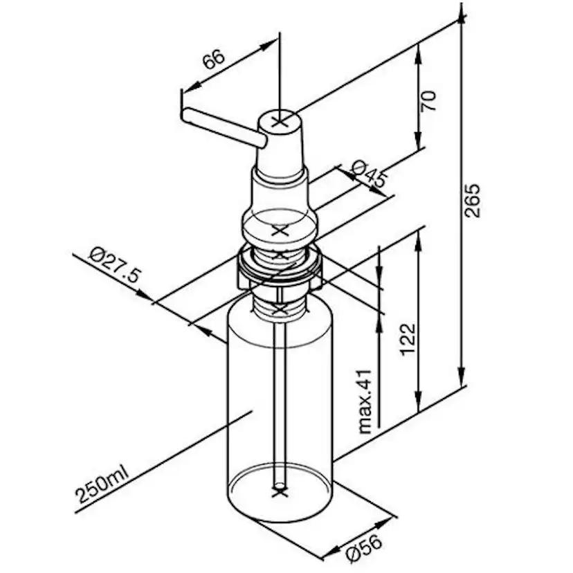 Diskmedelsdispenser Damixa
