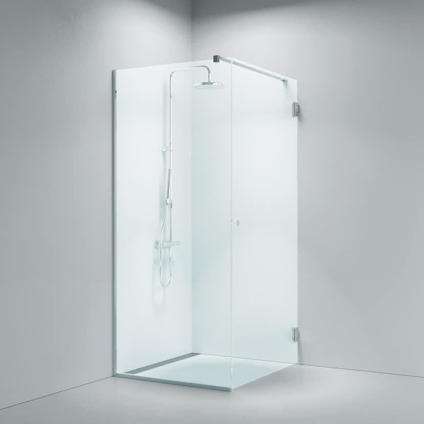 Duschhörn Strømberg Lucca 135 Fastvägg med Dörr