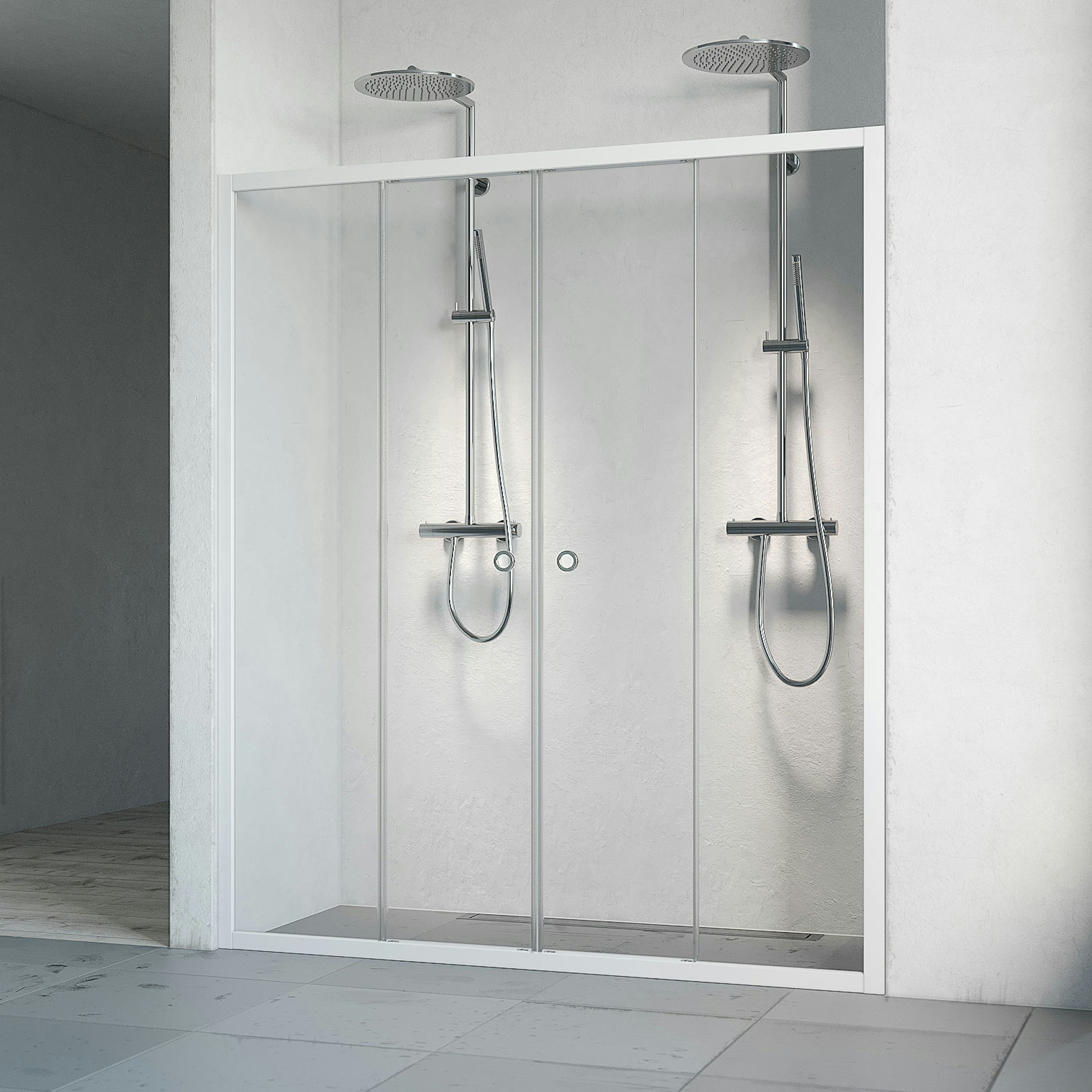 Duschdörr Macro Design Flow Nisch 4D