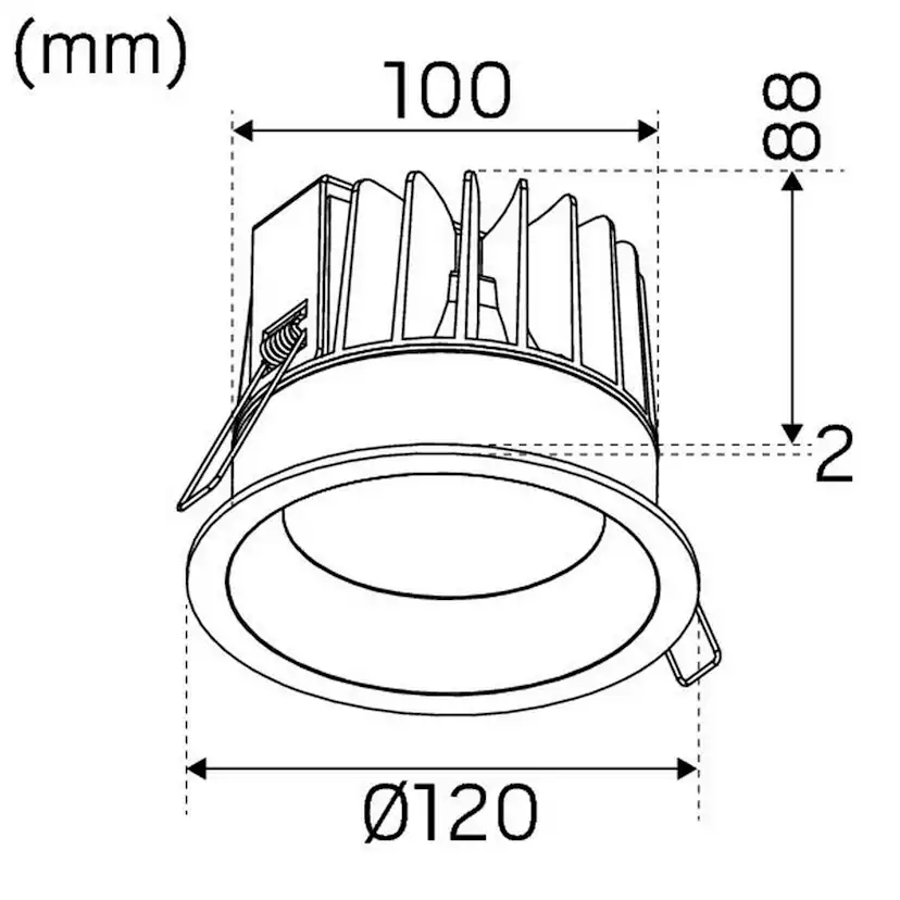 Downlight Hide-a-lite Solo Mini G2 3000K