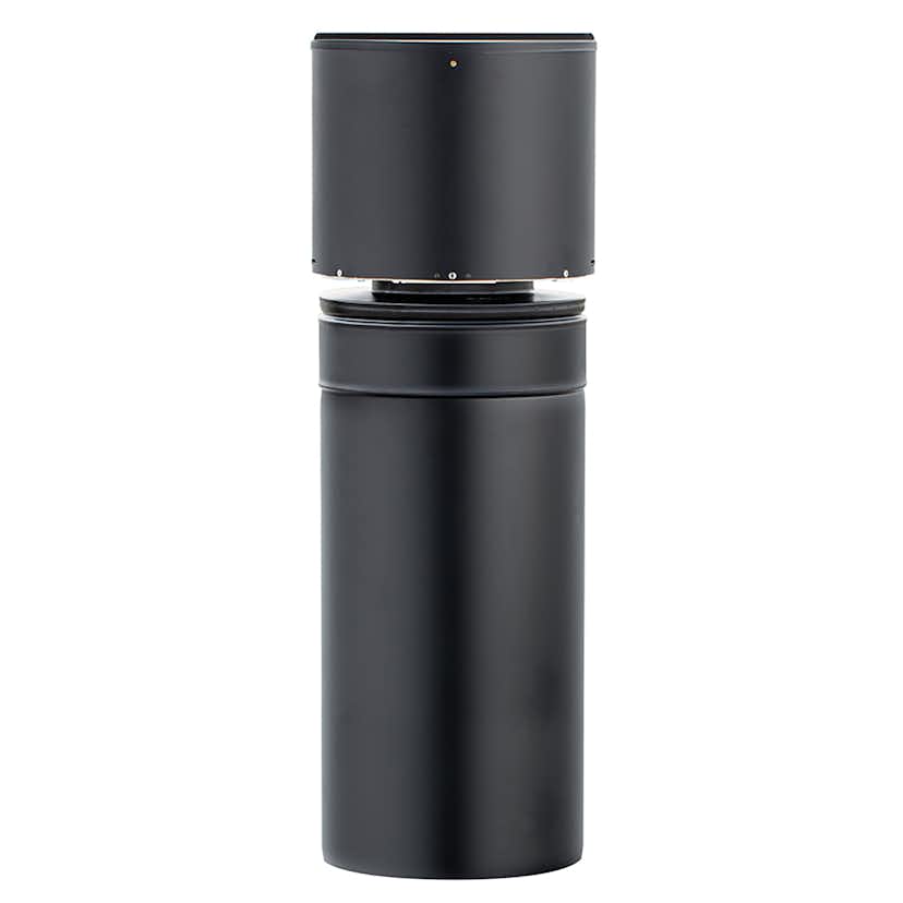 Rökgasfläkt Draftbooster Svart Skorstensfläkt