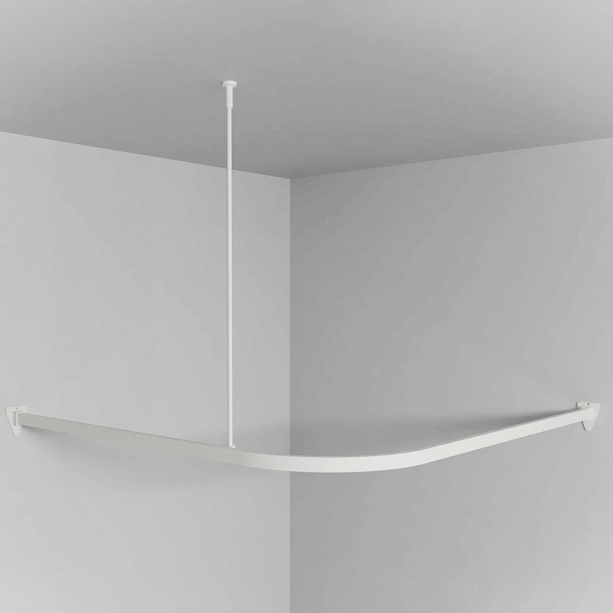 Draperistång Svedbergs Vinkel 90x90 cm Vit