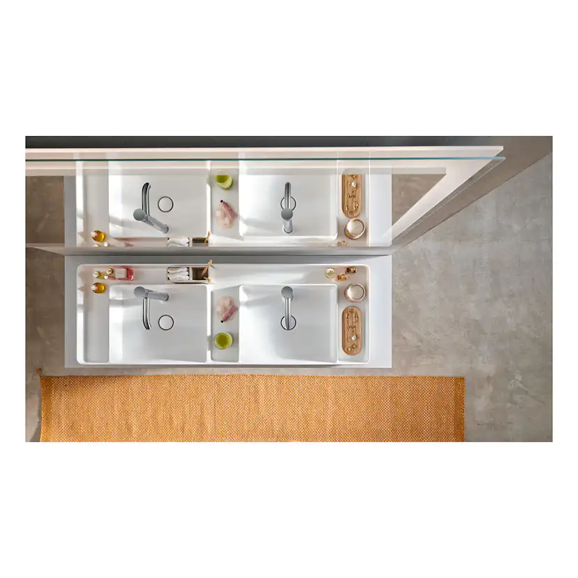 Tvättställ Duravit Bento Starck Box för Placering på Bänkskiva DuroCast Plus