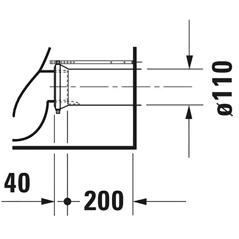 Toalettstol Duravit Me by Starck 217009