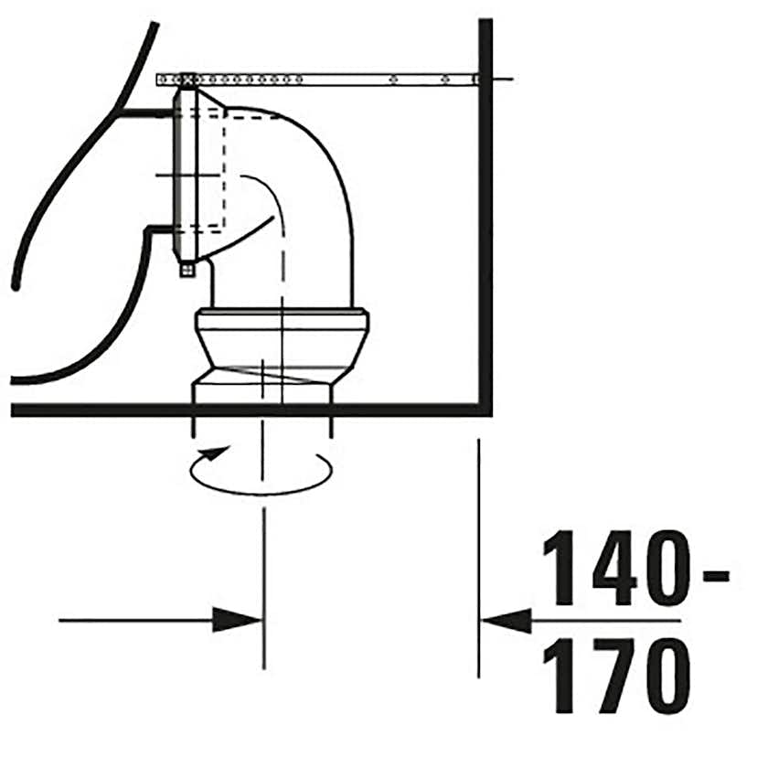 Toalettstol Duravit Me by Starck 217009