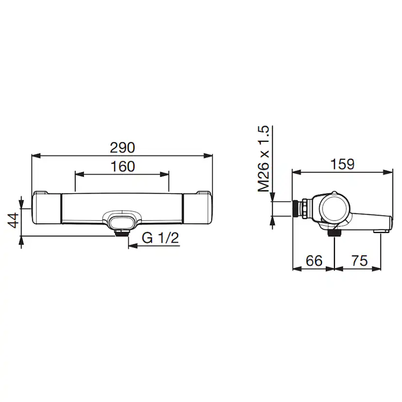 Dusch- och Badkarsblandare Oras Nova