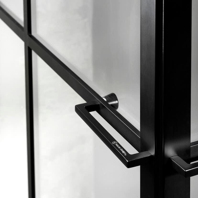 Duschhörn Macro Design Empire Swing Klarglas med Spröjs