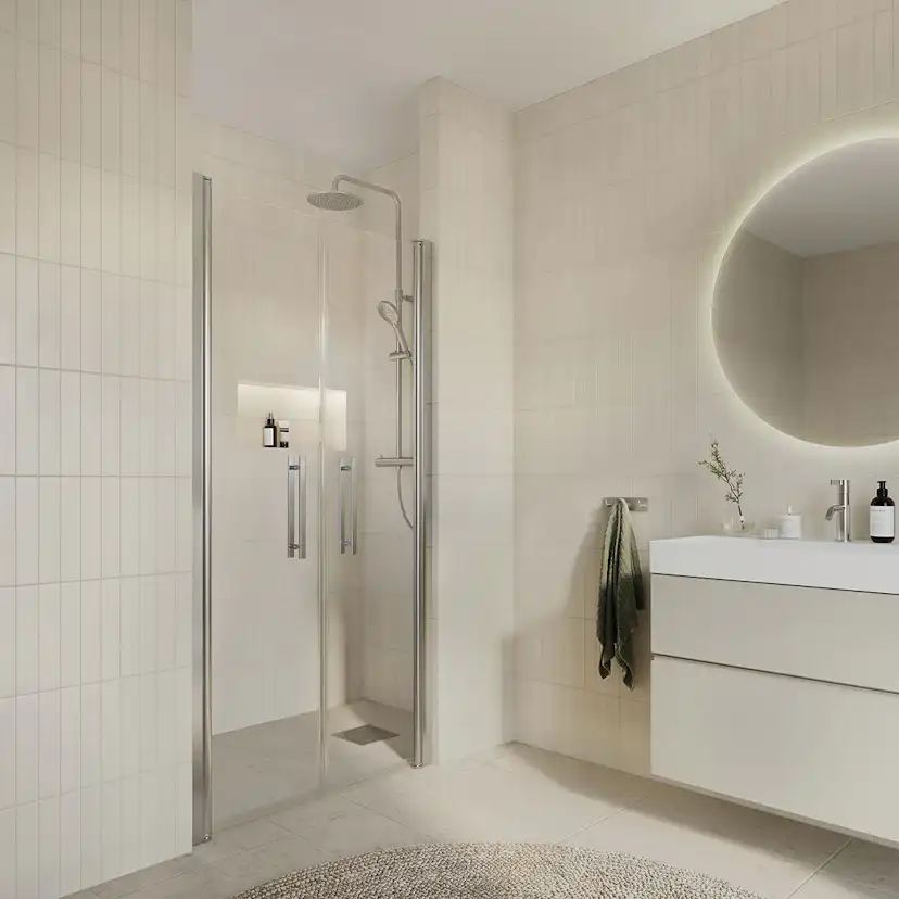 Duschdörr Arrow DuoDoor Klarglas