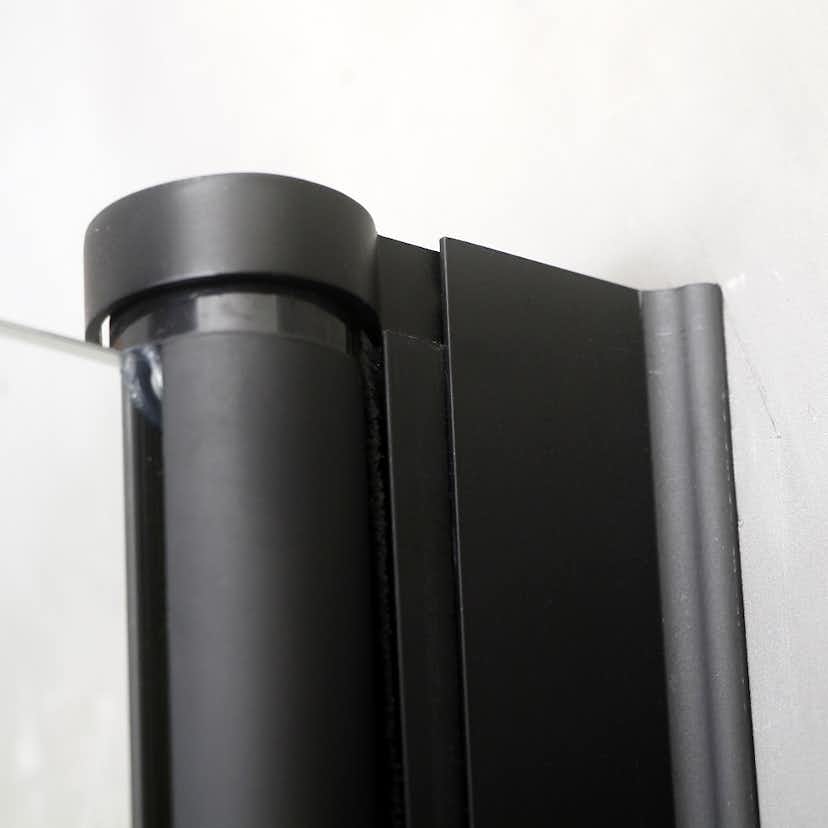 Duschdörr Bathlife Mångsidig Rak Dörr Svart