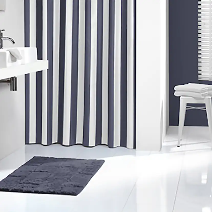 Duschdraperi Sealskin Linje Polyester