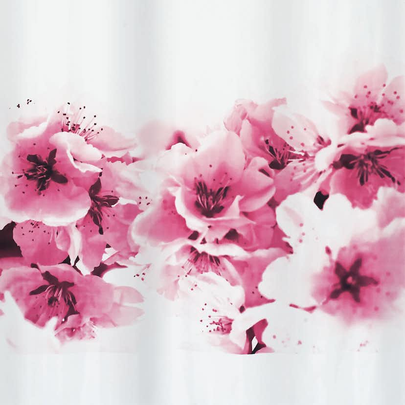 Duschdraperi Spirella Amanda Pink 180X200