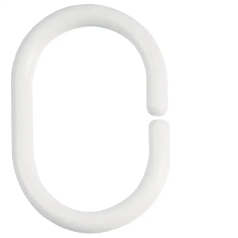 Duschdraperiringar Spirella Vit