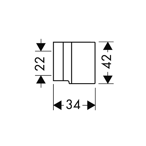 Duschhållare Axor Starck Krom