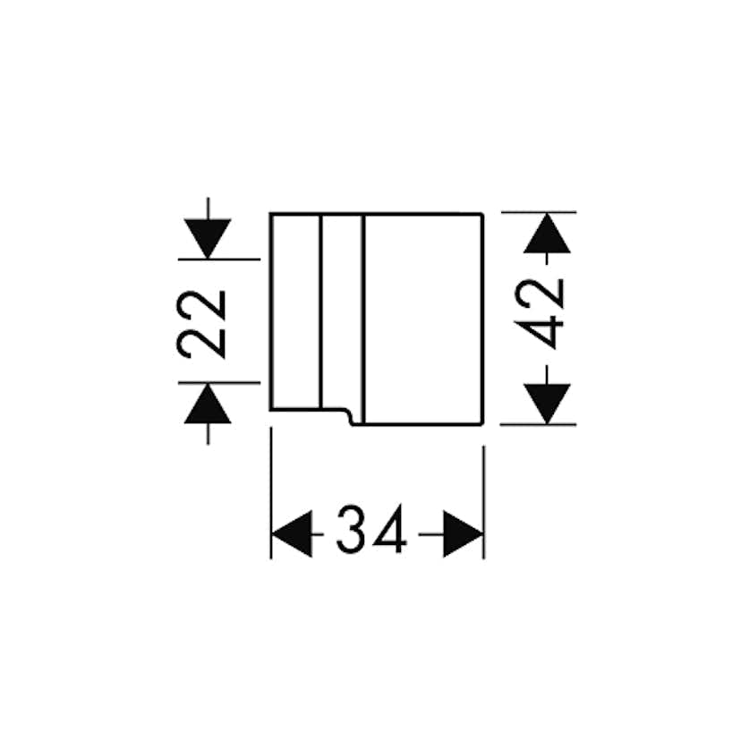 Duschhållare Axor Starck Krom