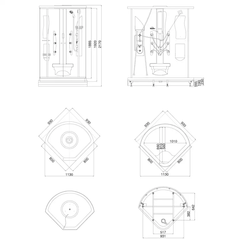 Duschkabin Arrow 6006