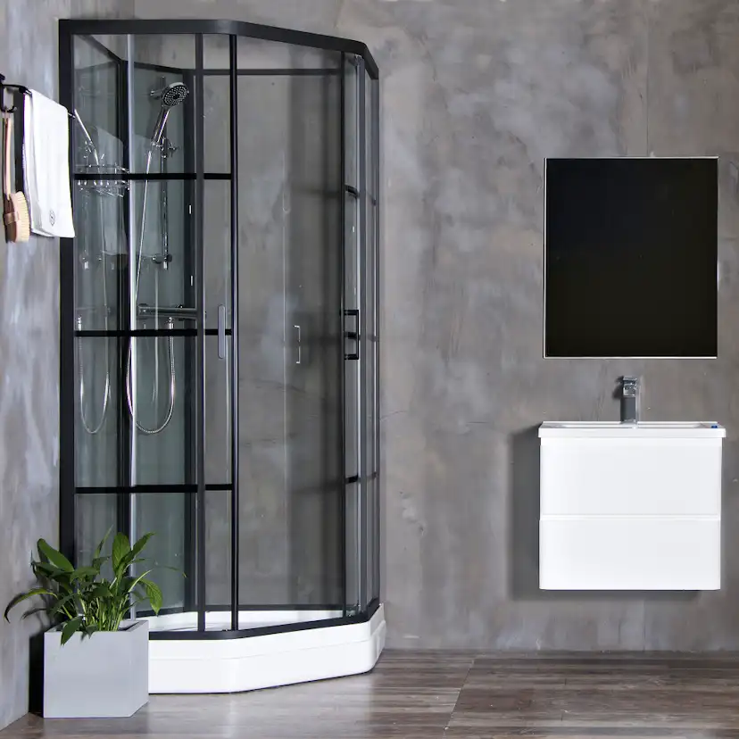 Duschkabin Bathlife Betrakta 90x90 Elegant A/W Klarglas
