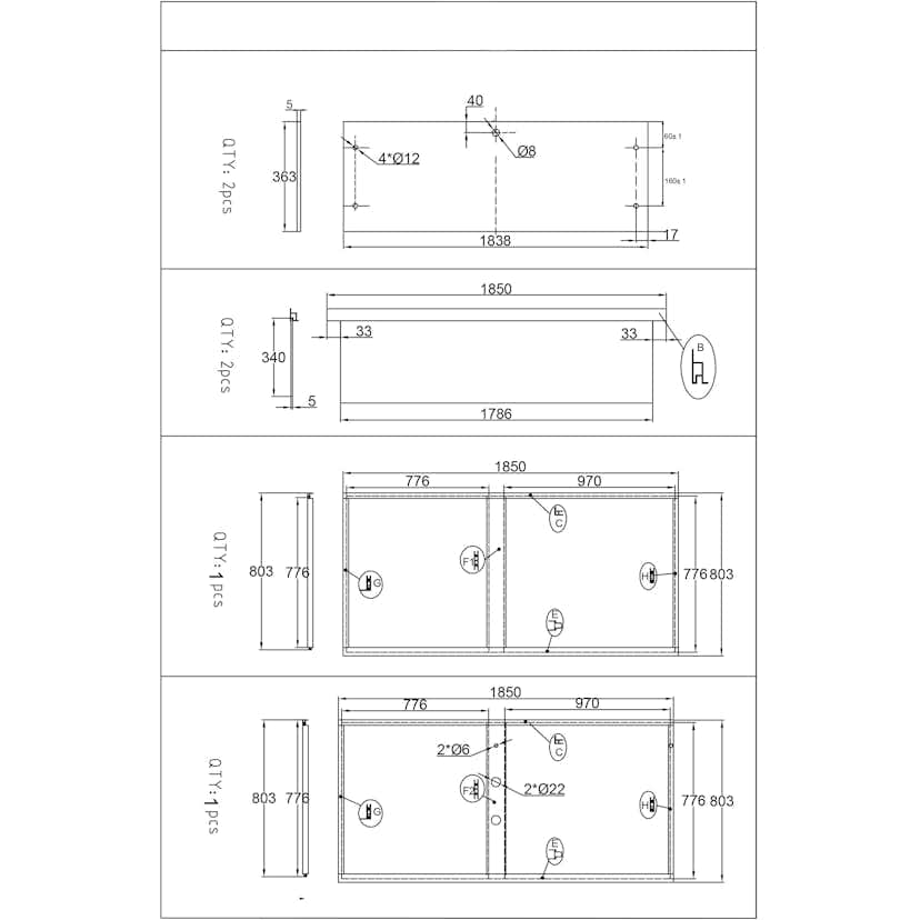 Duschkabin Bathlife Betrakta 90x90 Rund C/W Klarglas