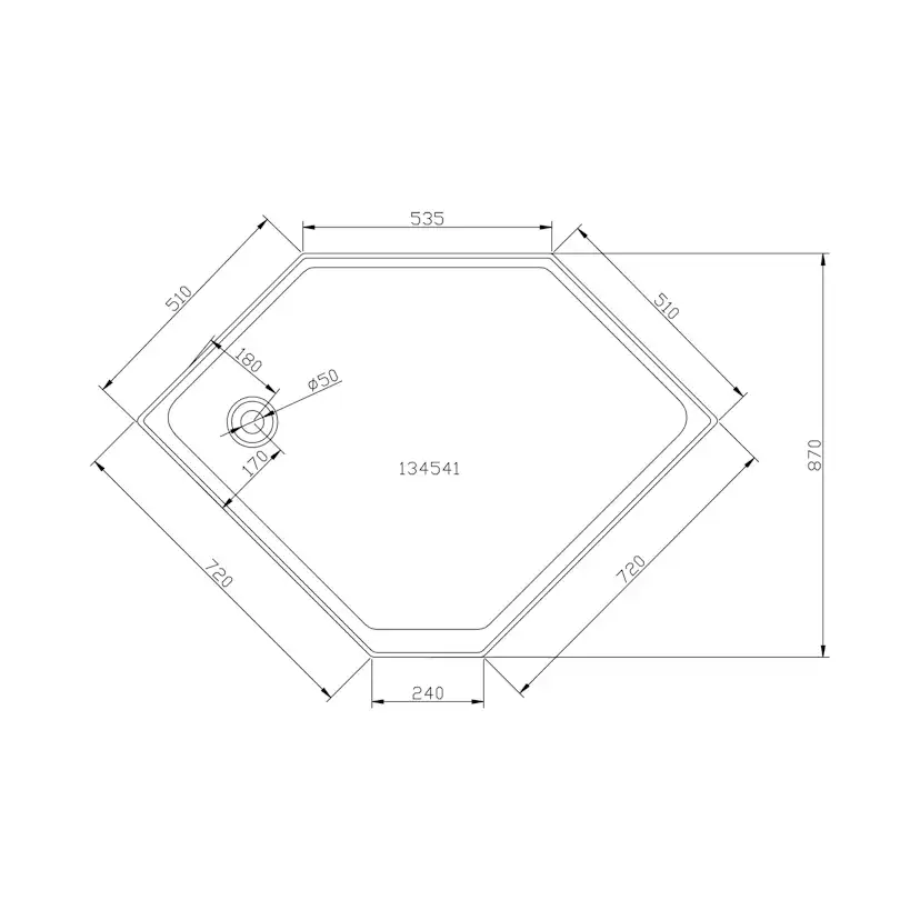 Duschkabin Bathlife Ideal 90x90 Elegant