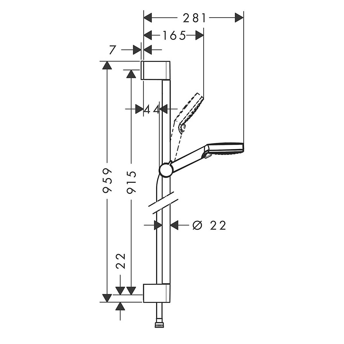 Duschset Hansgrohe Crometta Vario