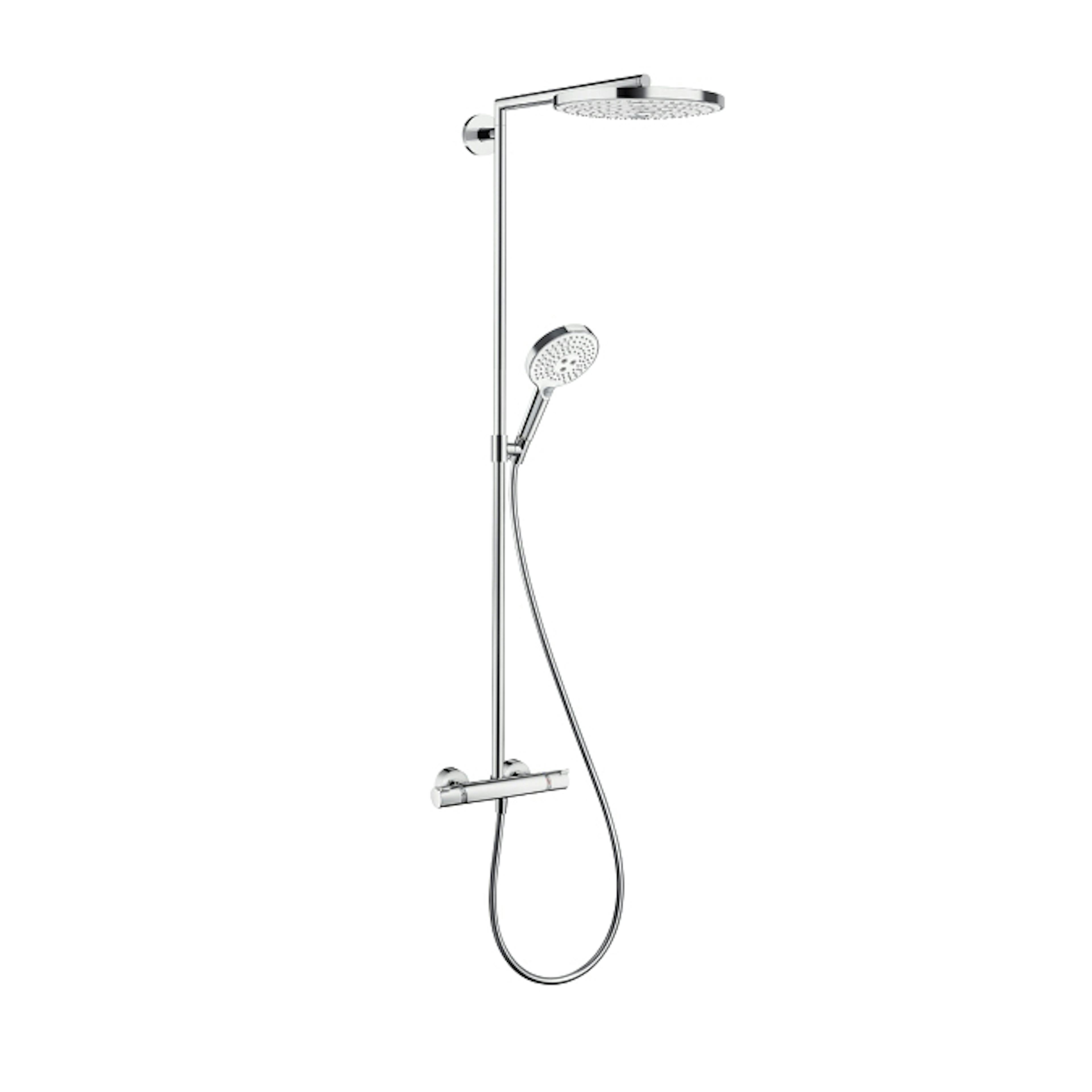 Duschset Hansgrohe Raindance Select S 240 2-jet Showerpipe Vit/Krom