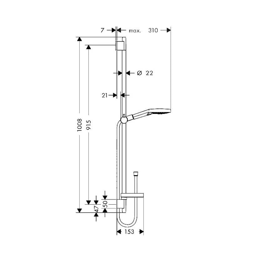 Duschset Hansgrohe Raindance Select S120 3jet