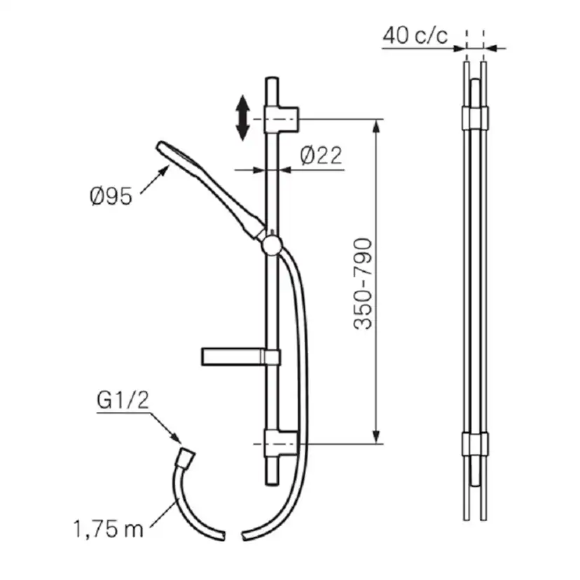 Duschset Mora Cera S5 Vaska