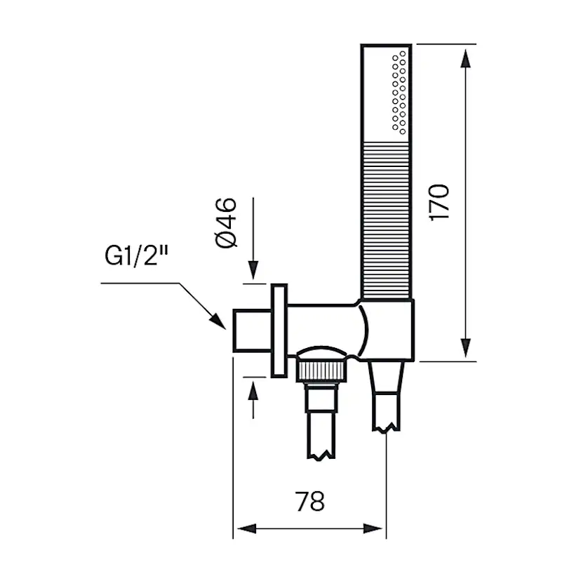 Duschset Tapwell Box 300/300 för Inbyggnad